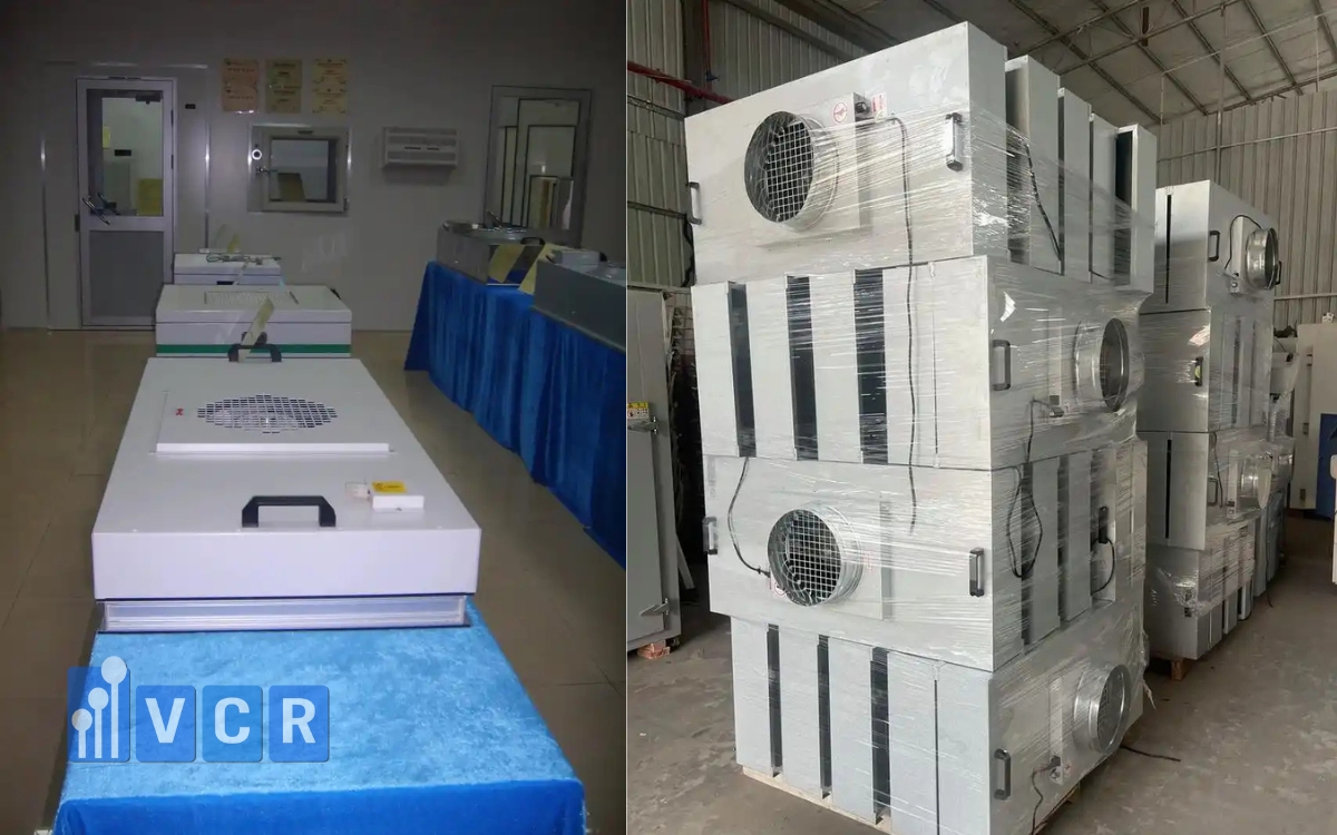 FFU (Fan Filter Unit) giải pháp lọc khí hiệu quả trong phòng sạch thực phẩm