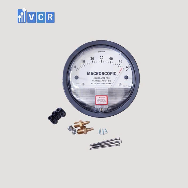 Đồng hồ chênh áp 0-60 Pa